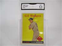 1958 Topps Gil Hodges #162 GMA 5.5