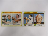 (2) 1978-79 Topps Football Passing Leaders