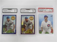(3) Kris Bryant PSA and GMA Graded Cards