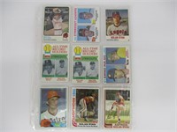 (9) Nolan Ryan Baseball Cards