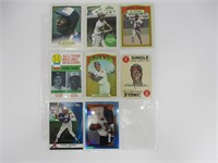 (8) Hank Aaron Topps Baseball Cards