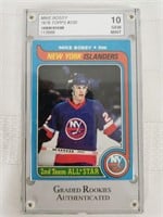 1979 Topps NHL Mike Bossy Graded 10 card