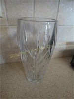 Heavy glass vase