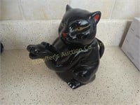 Black cat cookie jar