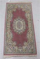 Asian Style Wool Rug, 2' x 4'