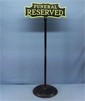 Aluminum Funeral Reserved Sign