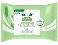 Simple Cleansing Facial Wipes Kind to Skin M