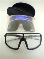 Motorsports eyeglasses with 2 lenses (polarized