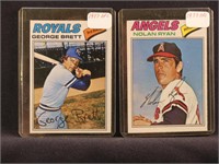 TWO 1977 OPC BASEBALL CARDS