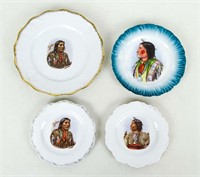Porcelain Plates with Native Americans