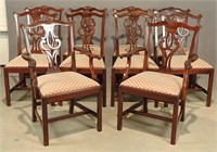 Set of (10) Chippendale Style Chairs