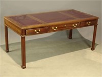Stickley Leather Top Mahogany Desk