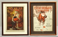 Framed Santa Claus Cover Magazines