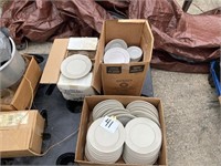 (3) Boxes of Restaurant Plates
