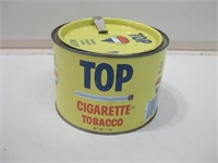 Vtg Metal Top Cigarette Tobaco Tin - 5.25" Dia.