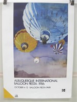 1986 AIBF Balloon Fiesta Poster - 21" x 28.75"