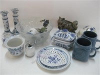 Assorted Glass & Ceramics As Shown