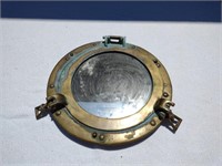 Brass Porthole Mirror 11"