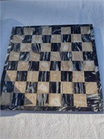 Black and White Onyx Chess Set complete