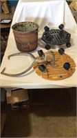 Bucket, forging pliers,bucket, rollers