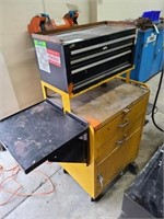 ROLLING TOOL BOX, (3) DRAWER TOP, (3) COMPARTMENT