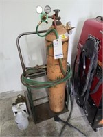 ACETYLENE TORCH SET, W/ CART, DOES NOT INCLUDE