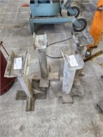GROUP OF (4) MATERIAL STANDS, STEEL