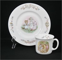 2 pcs Royal Albert Beatrix Potter Plate & Mug