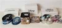 211- 3 New Anniversary Disney Watches In Tin Boxes