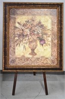 Large Framed Floral Art Print - 51" x 44"