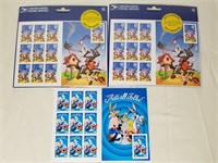 211- 3 Stamp Sheets Of Looney Tunes Postage