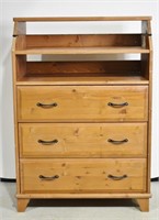 Pine Dresser With Fold Out Top Shelf