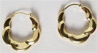 211- Pair Of 14K Yellow Gold Earrings