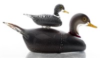 Murano Venetian Blown Glass Ducks Sculpture