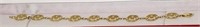211- 14K Yellow Gold Irish Made Bracelet