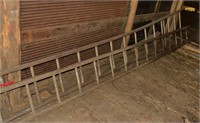 40' Wooden extension ladder