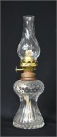 Small Glass Oil Lamp Swirl Chimney
