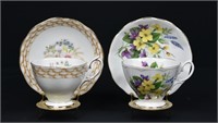 2 Royal Albert Tea Cups & Saucers