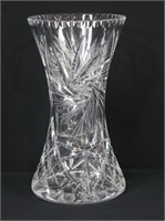 Large Pinwheel Crystal Flower Vase