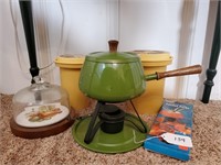 MCM Fondue Set and Canisters
