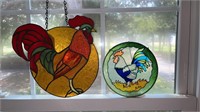 Stained Glass Roosters