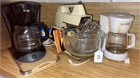 Vintage Oster Mixer, Coffee Makers, etc.