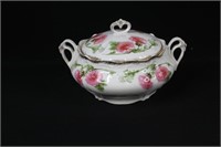 Victorian Porcelain Lidded Sugar Bowl