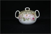 Antique Prussia Lidded Sugar Bowl