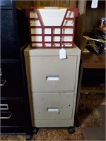 32" Metal File Cabinet and Contents