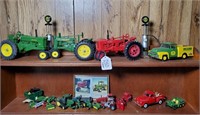 Die-Cast John Deere & Farmall Tractors