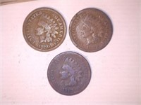 Indian Head Cents;  (18); Late 1800's; 1880-1899;