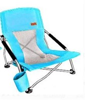 Nice C Low Beach Camping Folding Chair, Blue