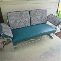Vintage Aluminum Porch Swing w/ Cushions