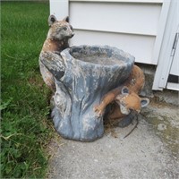 Concrete Fox Planter